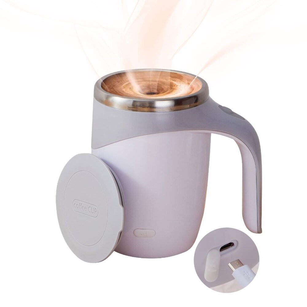 Rechargeable Automatic Stirring Coffee Mug | Self Stirring Travel Mug